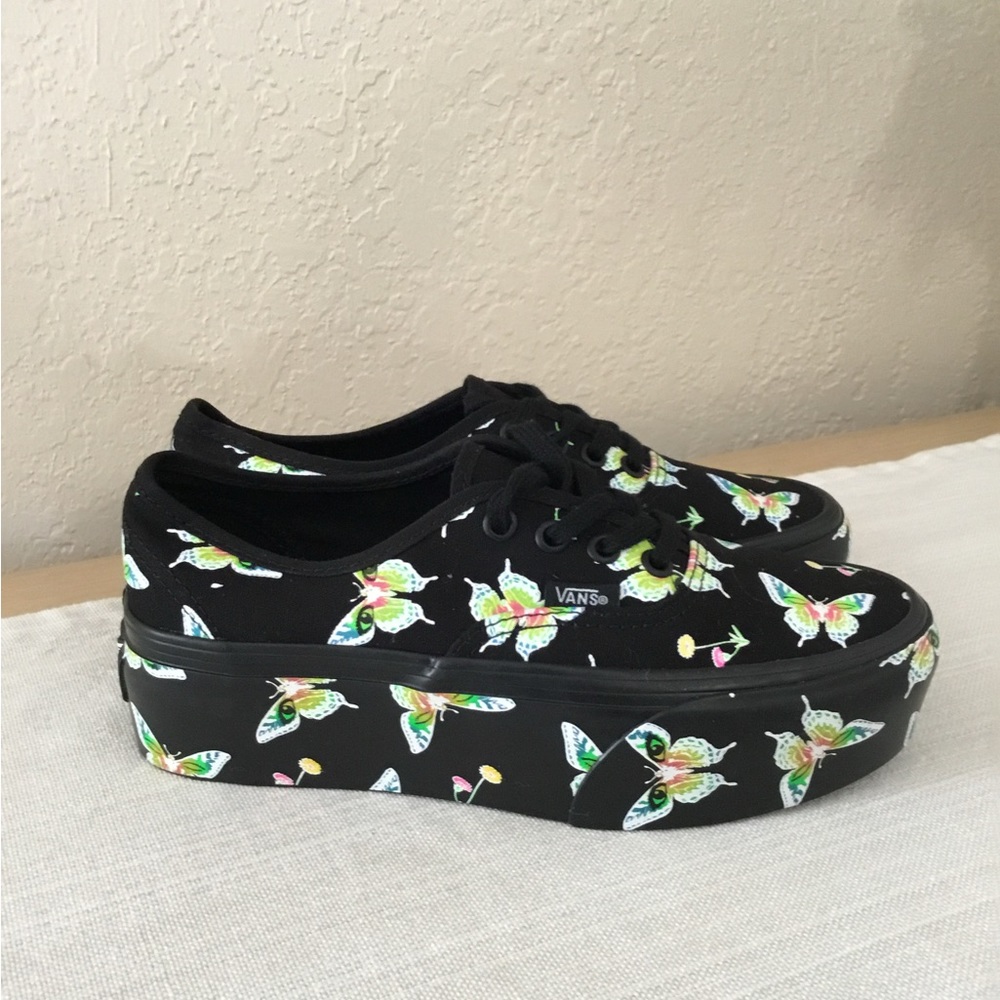 Vans Authentic Stacked Morph Blackout Glow In The… - image 1